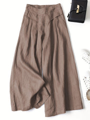 Serena™ I Solid Wide Leg Casual Palazzo Pants