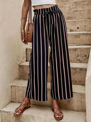 Yasmin™ | Striped High Waist Wide-Leg Pants