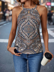 Zara™ | Tribal Print Halter Neck Vest Top