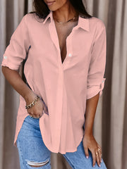 Lila™ | Solid Button Front Shirt