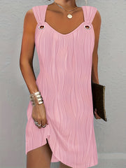 Serena™ Wavy Stripe Solid Dress