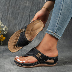 Loretta™ | Orthopaedic Stylish Wedge Flip-Flops