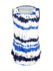 Ella™ | Tie Dye Square Neck Tank Top