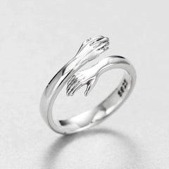 Hug™ | Silver Adjustable Ring