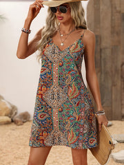 Hazel™ Paisley Print V Neck Cami Dress