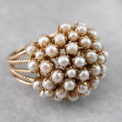 Pearl™ | Inlaid Silver Ring