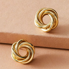 Aurelia™ | Vintage Golden Spiral Earrings