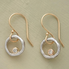 Celeste Bloom™ | Vintage Gold & Silver Zirconia Earrings