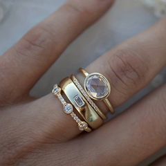 Vintage™ | Gold & Zirconia Ring Set