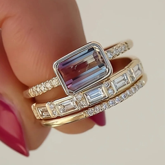 Radiance™ | Vintage Bright Glass Ring Set