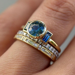 Celestia™ | Vintage Blue Elegant Ring Set