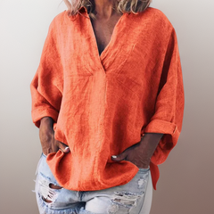 Lorie┃long sleeve V-neck Shirt