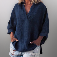 Lorie┃long sleeve V-neck Shirt