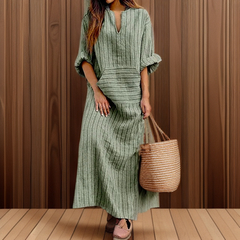 Hailey™┃Vintage Stripes Maxi Dress